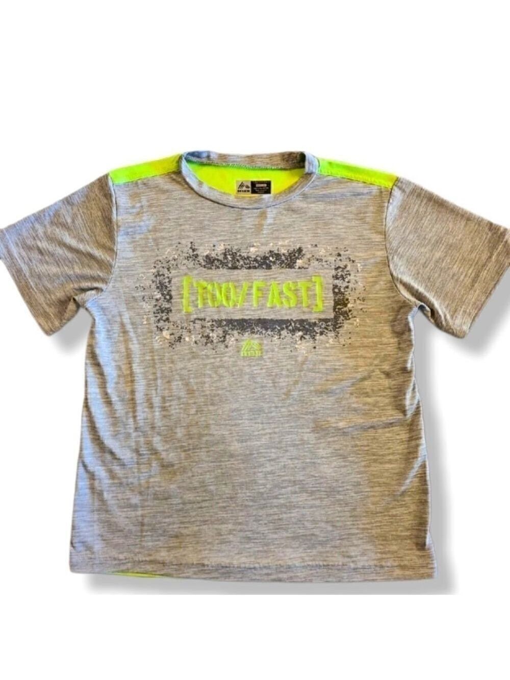 RBX Boys T-Shirt Medium Gray Green